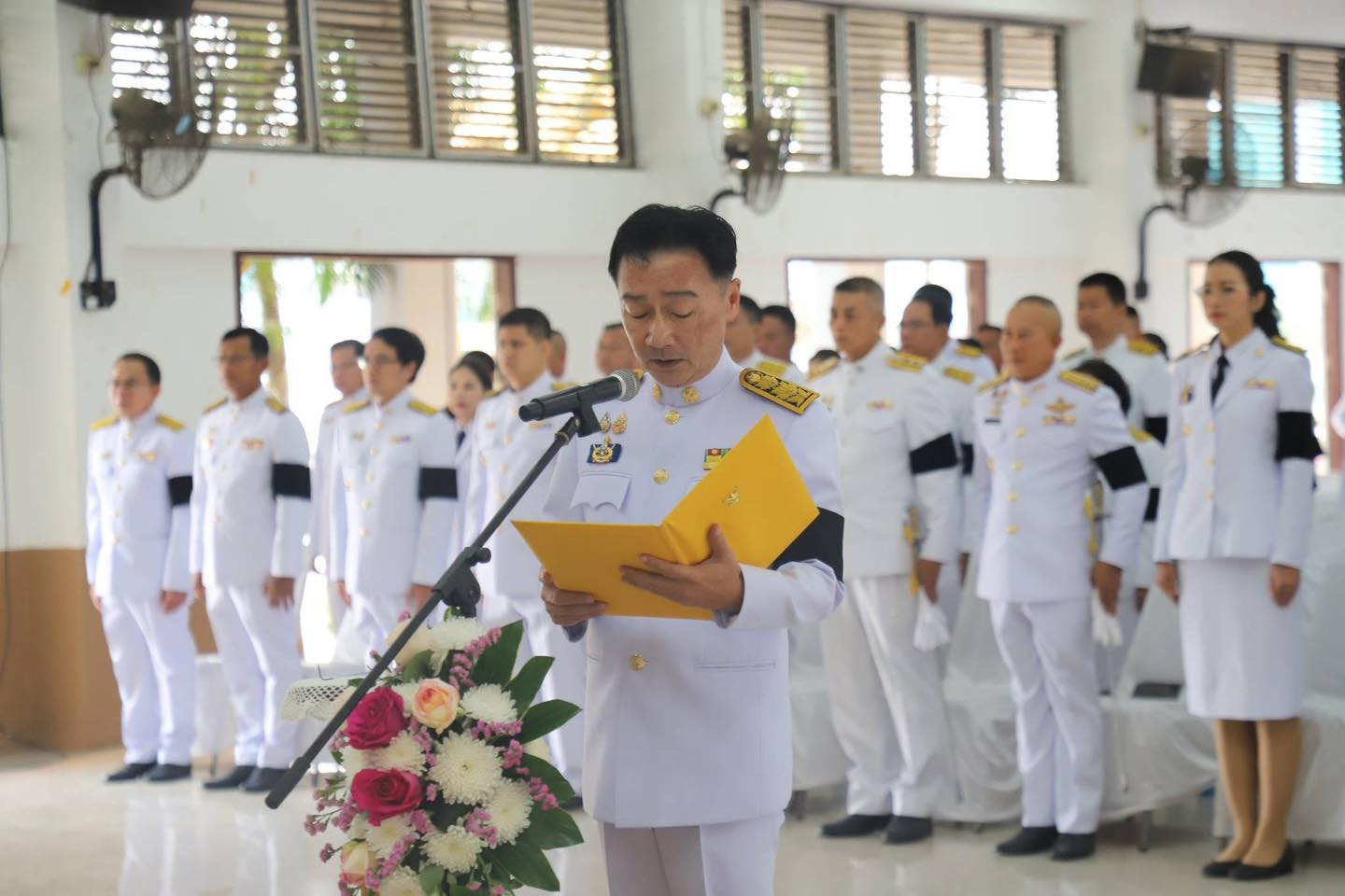 title - ส.ป.ก.ยโสธร ร่วมพิธีวางพานพุ่มถวายราชสักการะน้อมรำลึก ในพระมหากรุณาธิคุณ พระบาทสมเด็จพระพุทธเลิศหล้านภาลัย ประจำปี 2569